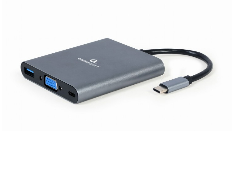 ადაპტერი: Gembird A-CM-COMBO6-01 USB Type-C 6-in-1 multi-port adapter