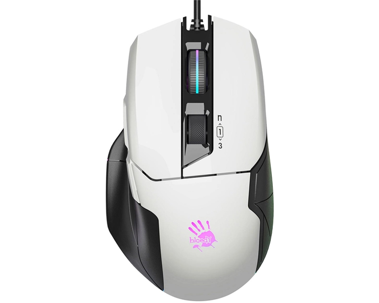 მაუსი: A4tech Bloody W70 Max RGB Gaming Mouse Panda White