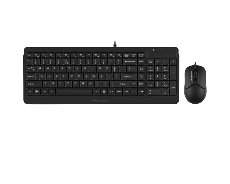 კლავიატურა-მაუსი: A4Tech Fstyler F1512 2-Section Desktop Set Black