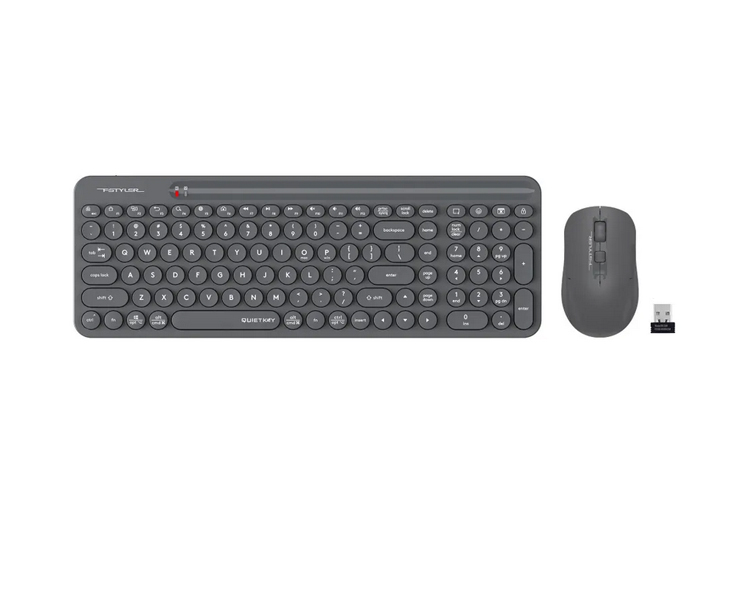 კლავიატურა-მაუსი: A4Tech Fstyler FG3300 Air2 QuietKey 2-Zone Combo Desktop Grey