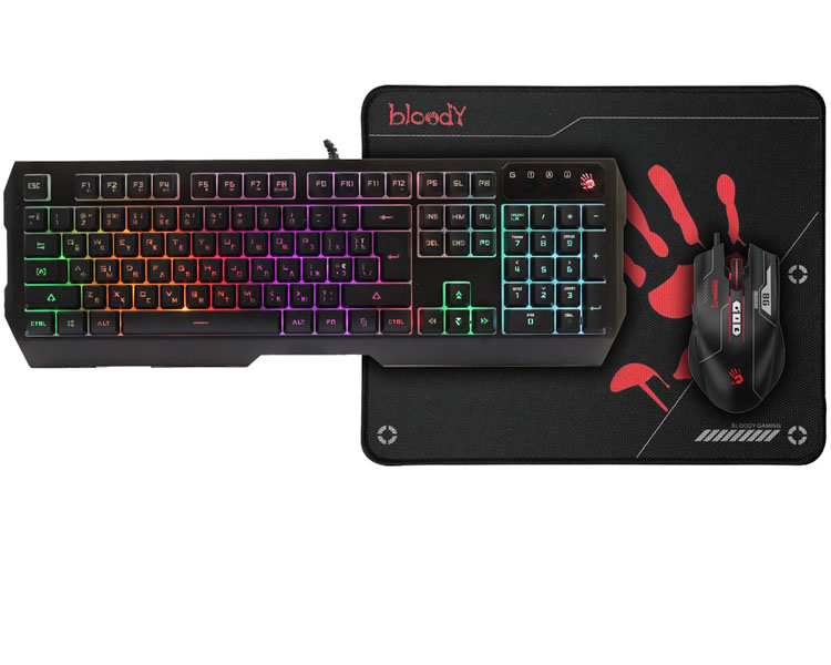 კომბო: A4tech Bloody B1700 Gaming Bundle Set Black