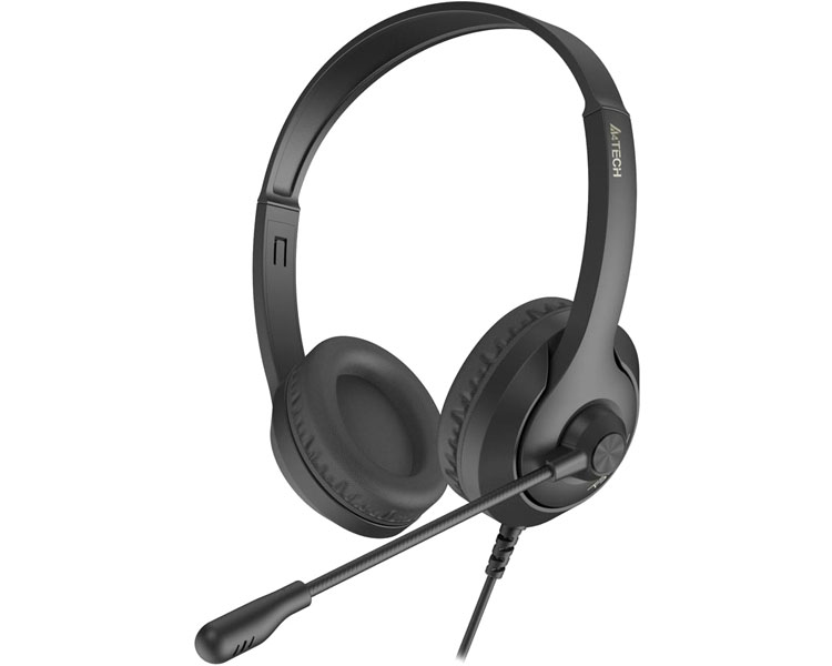 ყურსასმენი: A4tech Fstyler FH100U USB Stereo Headset With Mic Stone Black