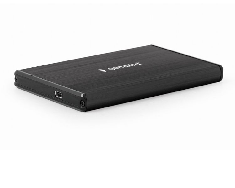მყარი დისკის ყუთი: Gembird EE2-U3S-3 USB 3.0 2.5" enclosure Brushed Aluminum Black