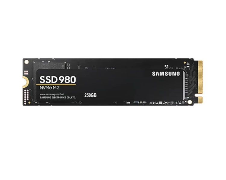 მყარი დისკი: Samsung 980 250GB SSD M.2 PCIe - MZ-V8V250BW