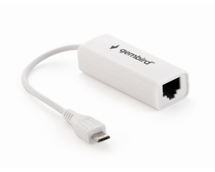 ადაპტერი: Gembird NIC-mU2-01 Micro USB2.0 LAN Adapter