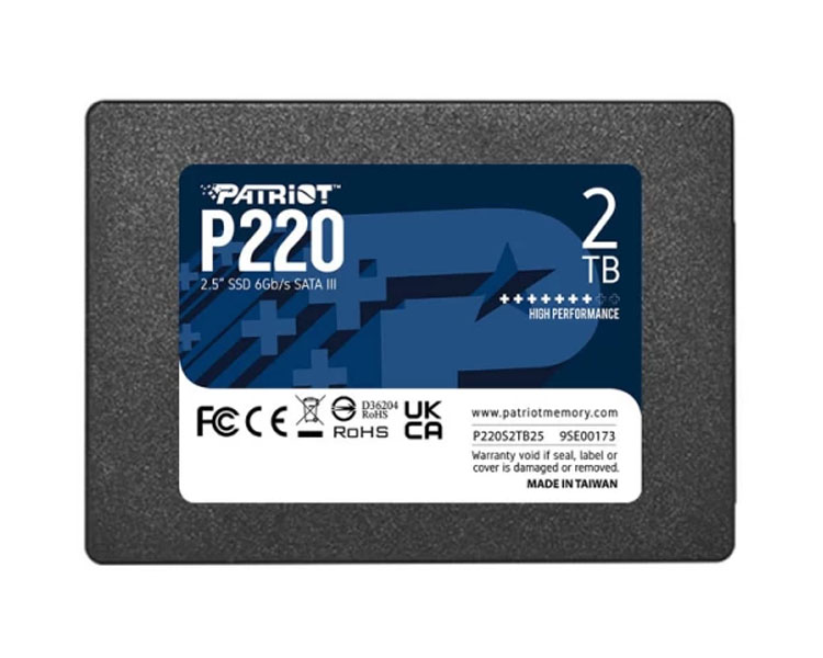 მყარი დისკი: Patriot P220 2TB SSD SATA 3 2.5" - P220S2TB25