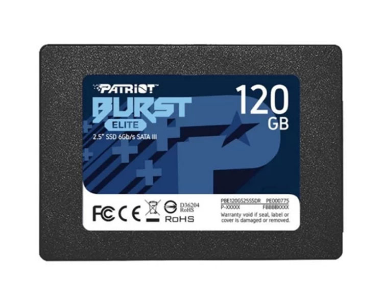 მყარი დისკი: Patriot BURST ELITE SSD 120GB SATA3 2.5 - PBE120GS25SSDR