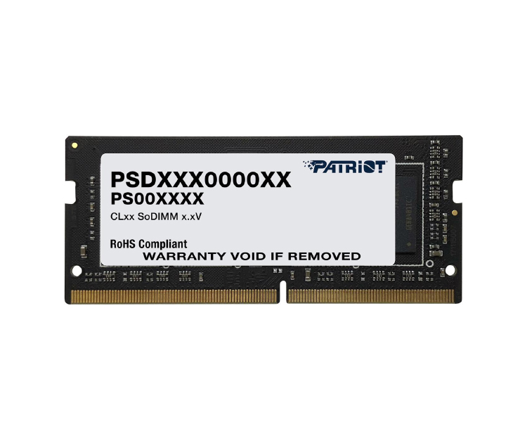 ოპერატიული მეხსიერება: Patriot SL DDR4 16GB 3200MHz SODIMM - PSD416G320081S