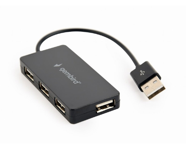 USB ჰაბი: Gembird UHB-U2P4-04 4-port USB hub black
