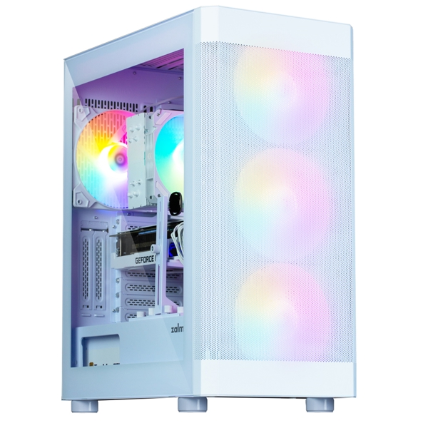 ქეისი Zalman I4TGWHITE, Computer Case, MidT, ATX, Mini-ITX, Micro-ATX, USB 2.0, USB 3.0, White