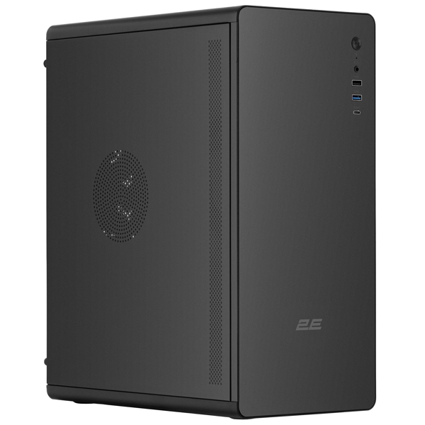 ქეისი 2E 2E-V500B, Computer Case, MidT, ATX, Mini ITX, Micro-ATX, USB3.0, USB 2.0, USB Type-C, Black