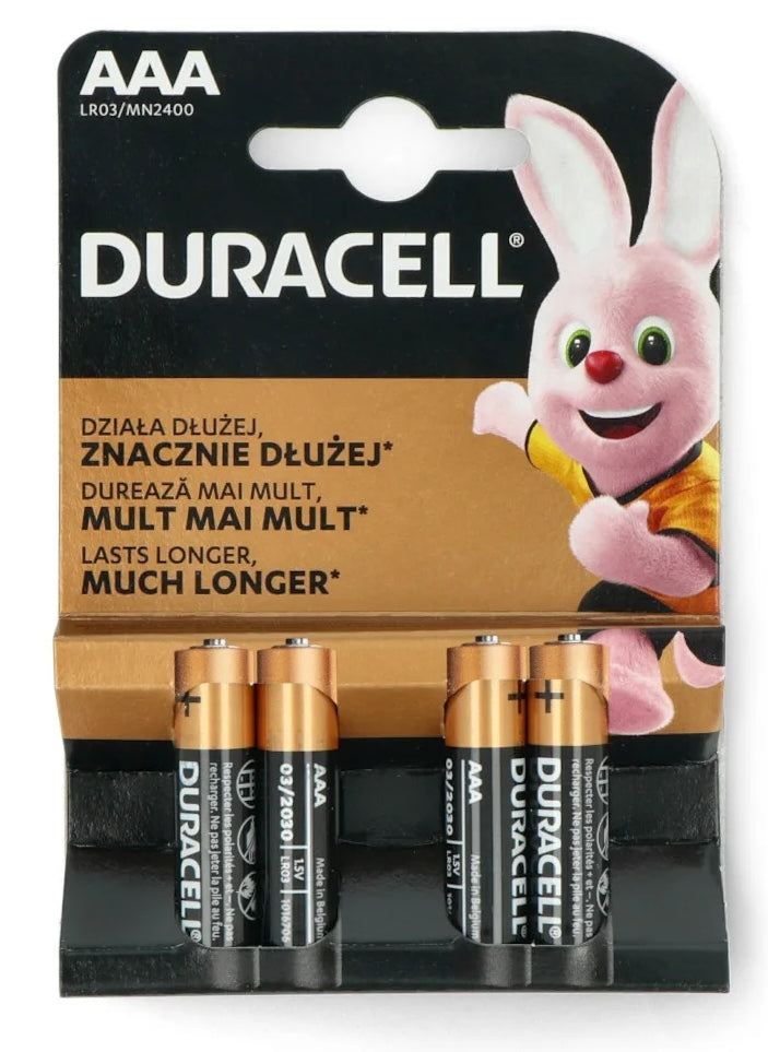 Duracell Basic LR3 / AAA Blister 4 5000394127326 1,5 ALKALINE LR03/MN2400