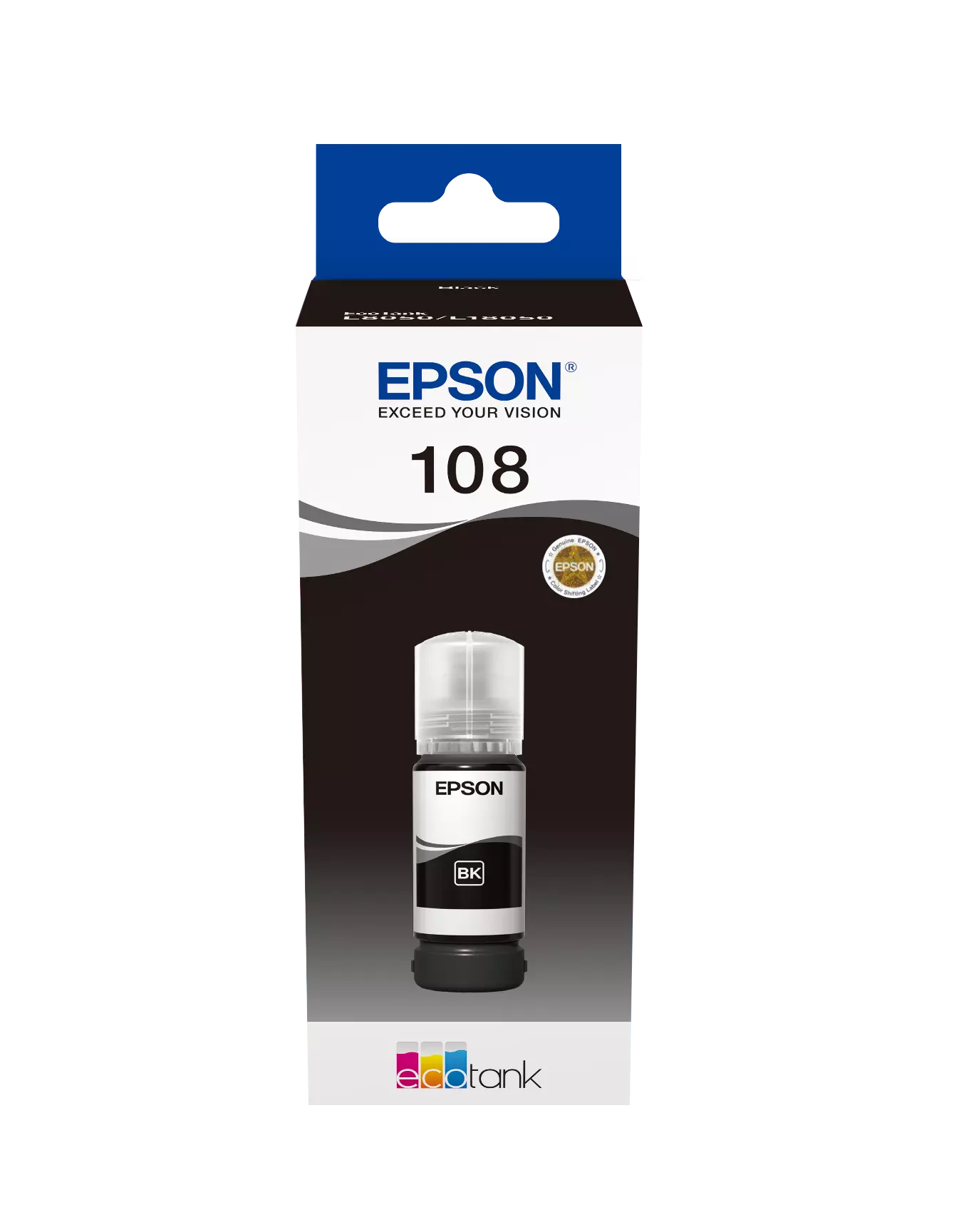 EPSON 108 - C13T09C14A, Black Ink Bottle 70ml