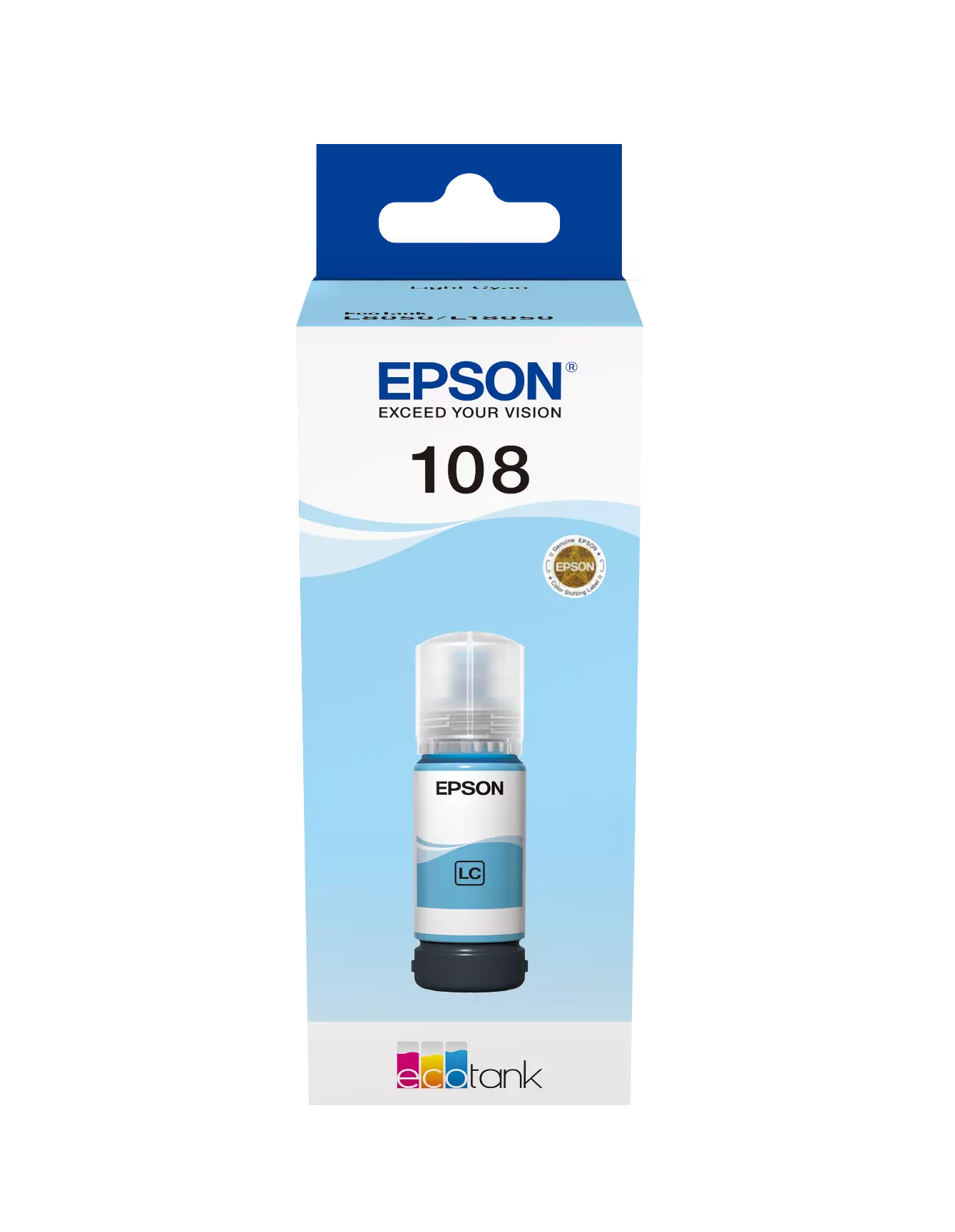 EPSON 108 - C13T09C54A, Light Cyan Ink Bottle 70ml