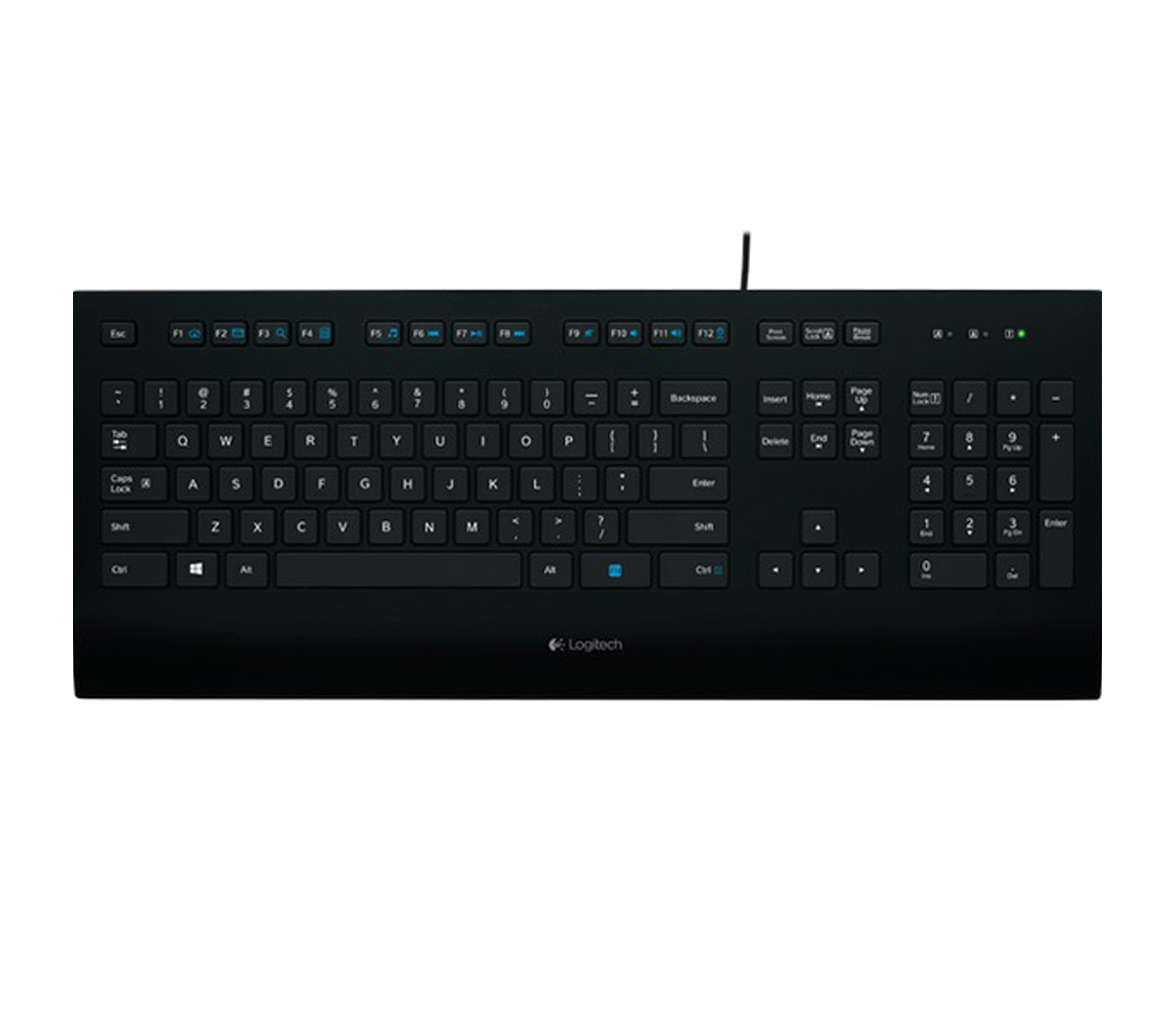 LOGITECH K280e   Corded Keyboard - BLACK USB
