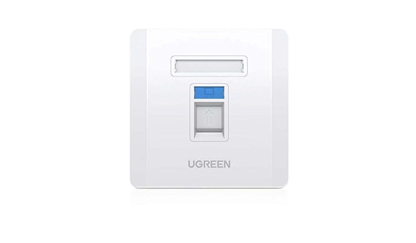 UGREEN (80182) Wall Plate Dual Ports 1pc/bag NW144