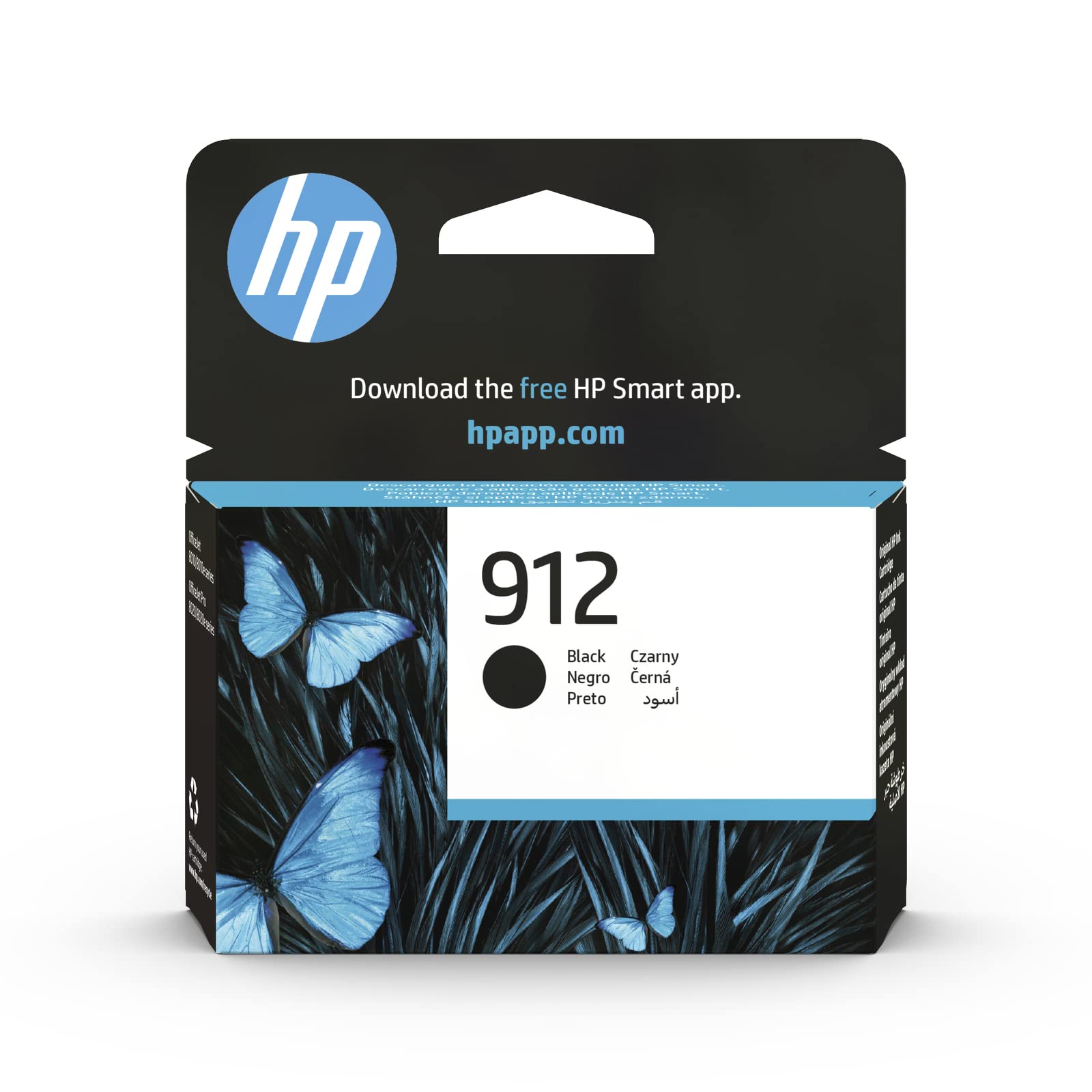 HP 912 Black Original Ink Cartridge, 3YL80AE