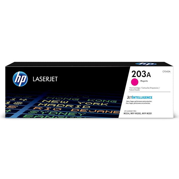 HP 203A, CF543A, Magenta Original LaserJet Toner Cartridge