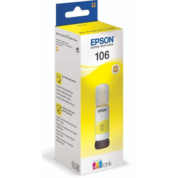 Epson EcoTank 106 Yellow Ink Bottle L7160/L7180