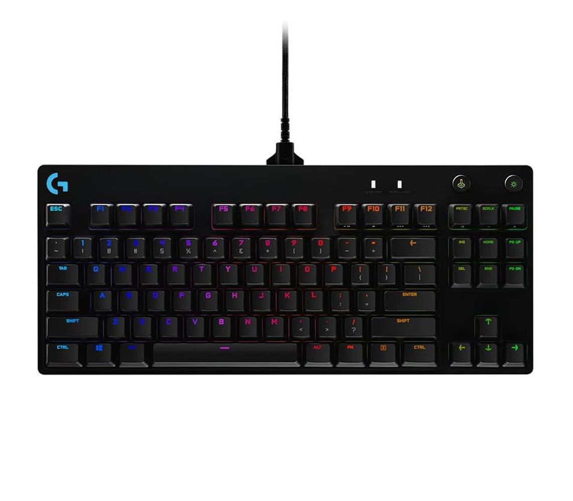 LOGITECH G PRO TKL Corded Mechanical Gaming Keyboard - BLACK , L920-009392