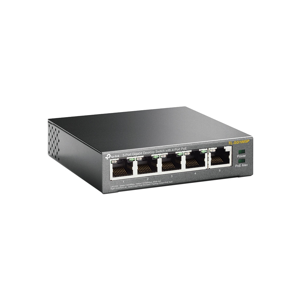 TP-Link TL-SG1005P-5-Port Gigabit Desktop Switch with 4-Port PoE