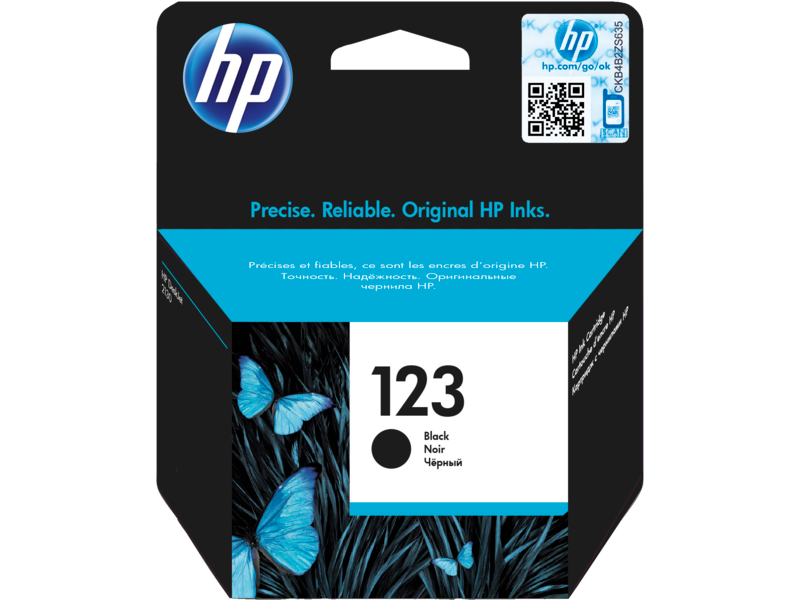 HP 123  Black  Ink Cartridge