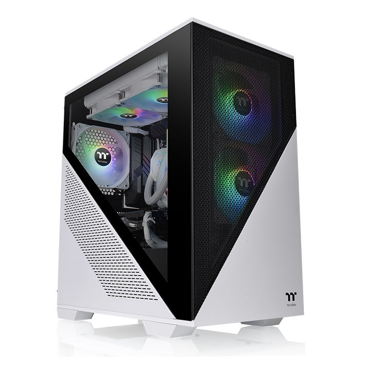 ThermalTake Divider 170 TG ARGB, Snow White, Tempered Glass, 120mm ARGB PWM Fan*2, CA-1S4-00S6WN-00