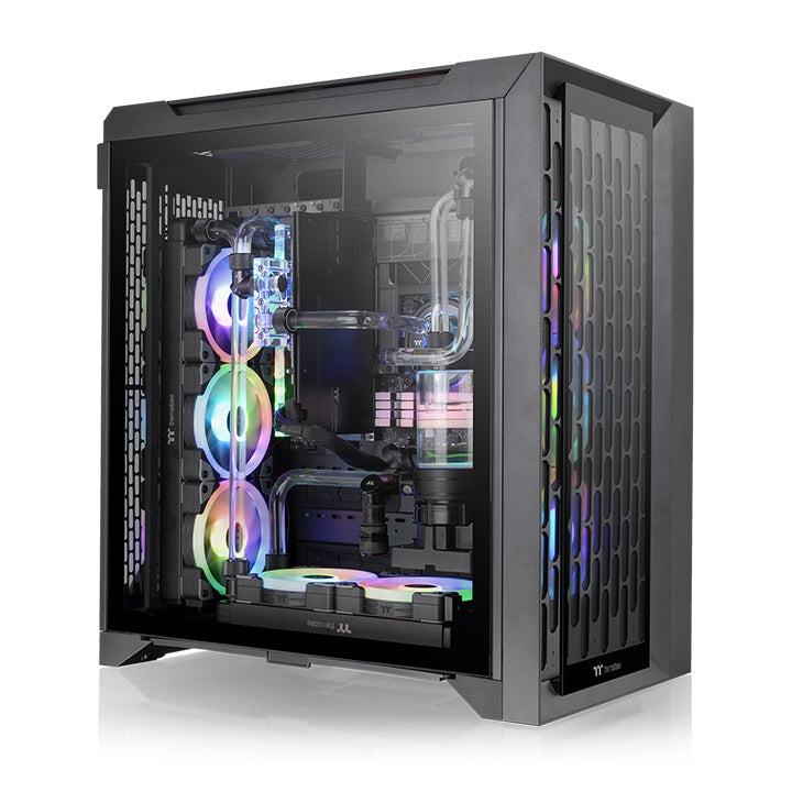 THERMALTAKE CTE C700 TG ARGB, CASE, Black, E-ATX, 140mmx3 Fans, AIO 420mm, air 190mm, GPU 410mm, 7x3.5”, Type-C, USB 3.0x2,