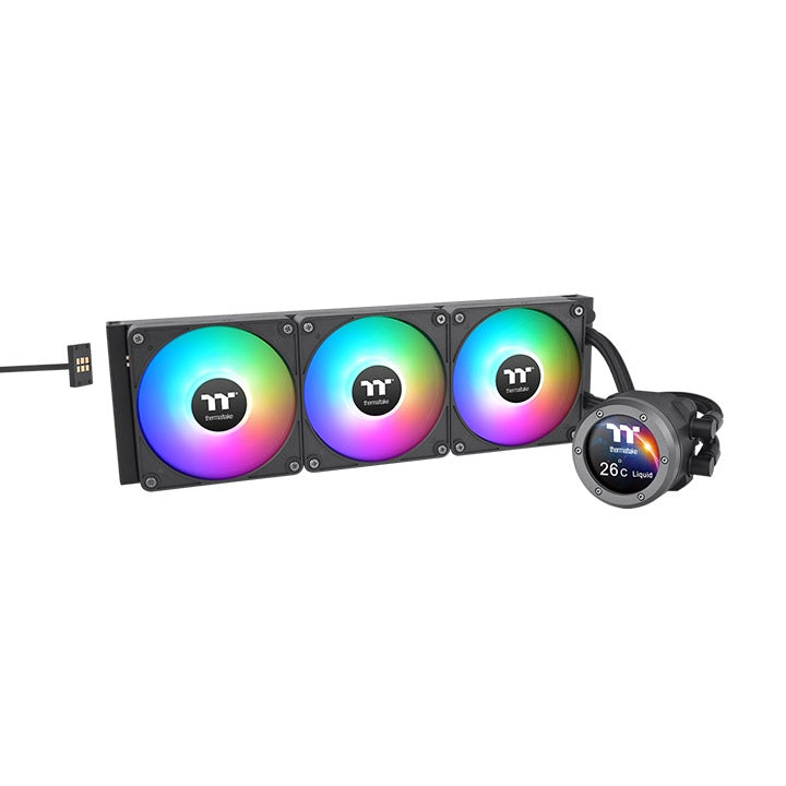ThermalTake TH420 V2 Ultra EX ARGB Sync, Black Liquid Cooler, ARGB Fan 140*3/PWM 500~1800rpm, TDP 350W, CL-W417-PL14SW-A