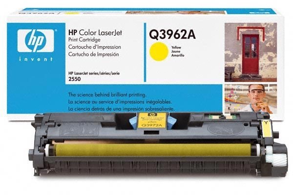 HP 122A, Yellow Laserjet Toner Cartridge Q3962A