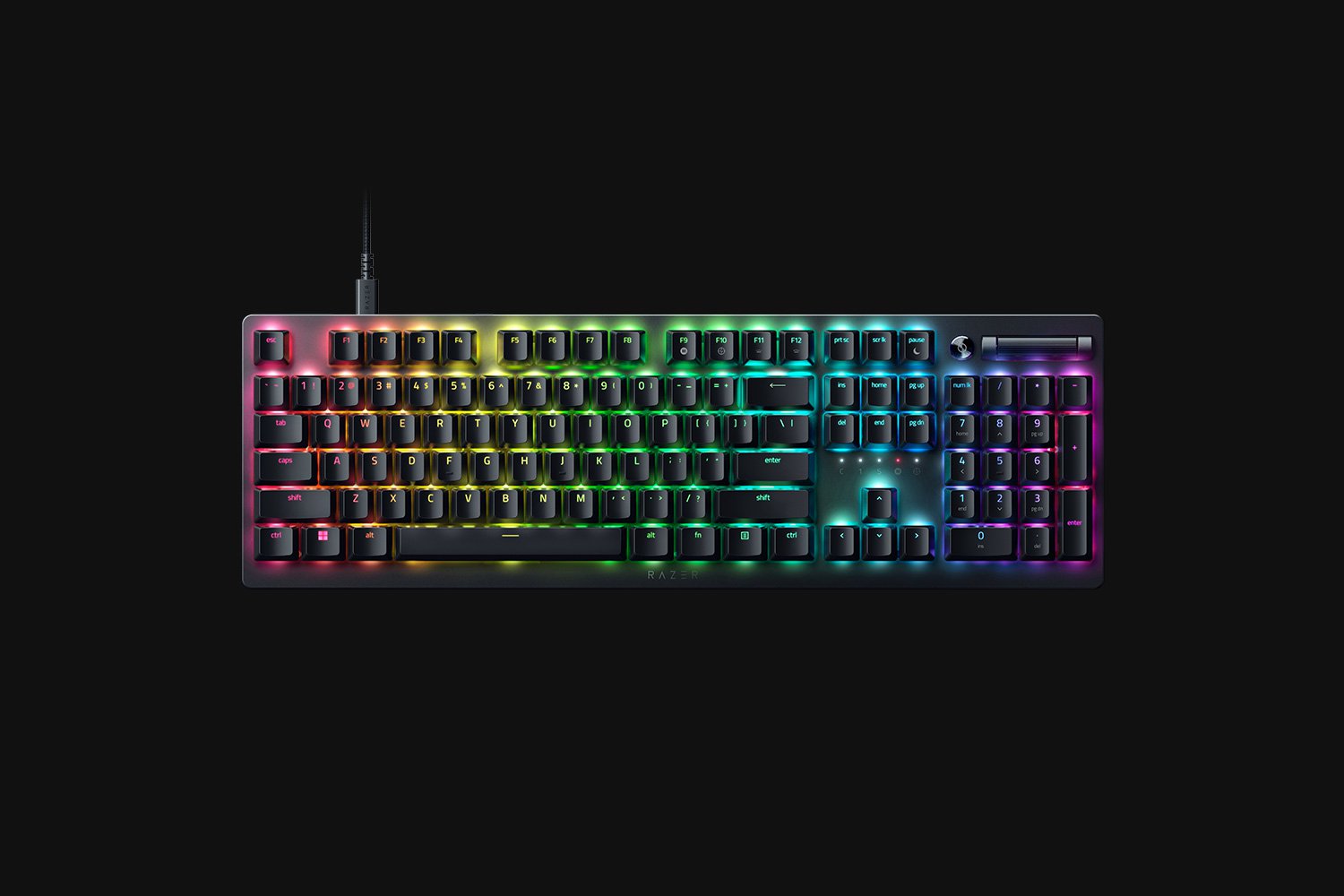 Razer Keyboard DeathStalker V2 RGB 104key Red Switch USB EN, black, RZ03-04500100-R3M1