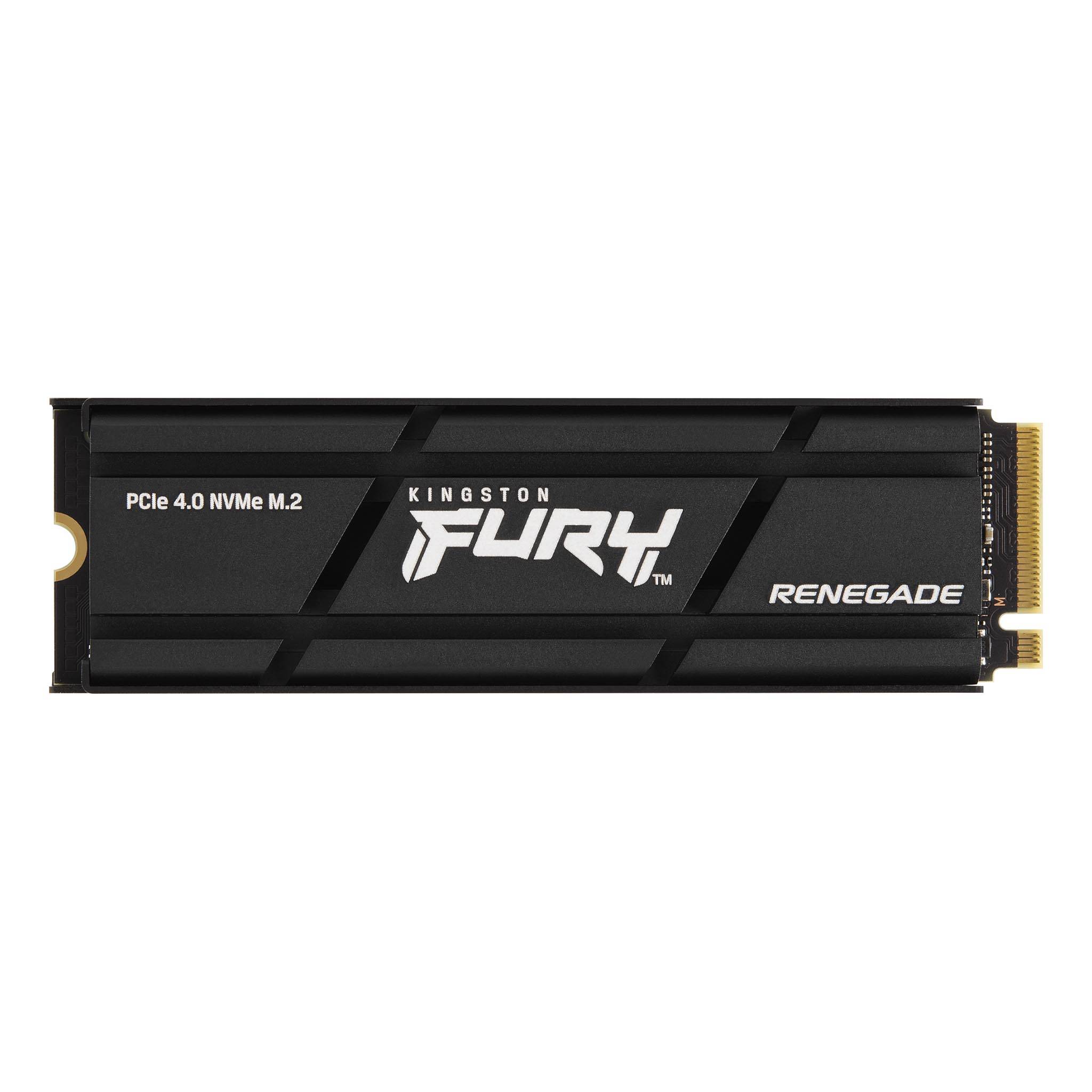 SFYRSK/1000G, Kingston FURY Renegadewith with Heatsink, PCIe 4.0 NVMe M.2, R/W 7,300/6,000 MB/s,