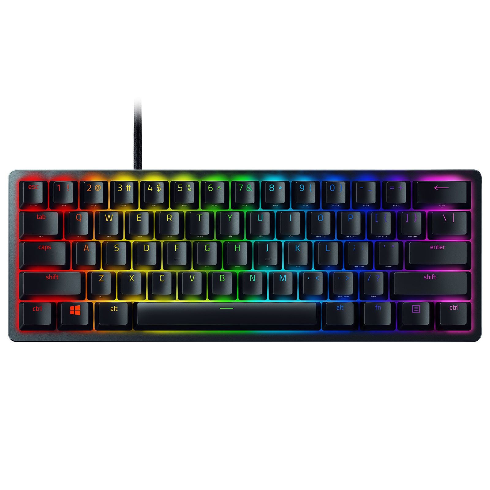 Razer Gaming Keyboard Huntsman Mini Red Switch USB US RGB, Black (RZ03-03390200-R3M1 )