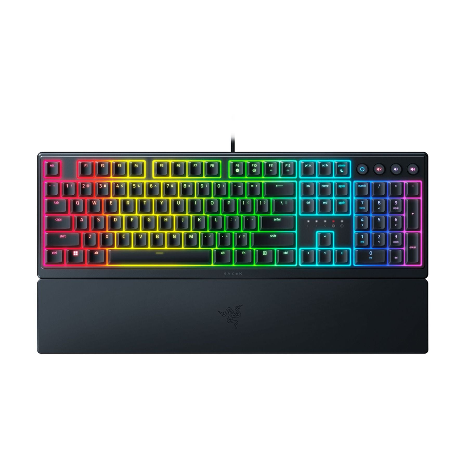 Razer Keyboard Ornata V3 RGB 104key Mecha-Membrane Switch USB RU Black (RZ03-04460800-R3R1)