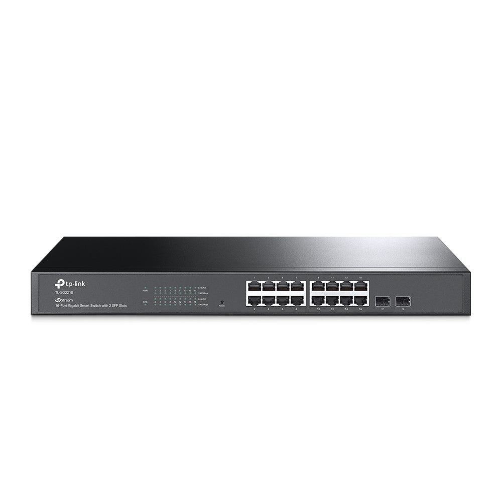 TP-Link TL-SG2218-JetStream 16-Port Gigabit Smart Switch with 2 SFP Slots