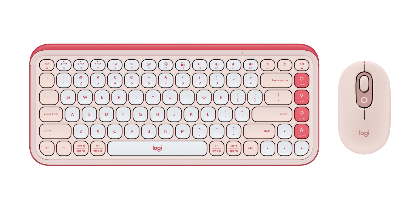 LOGITECH POP ICON COMBO OFF WHITE Mouse Silent, L920-013141