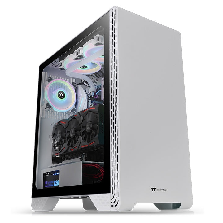 ThermalTake S300 TG, Snow White, Tempered Glass, 120mm Standard Fan*1, CA-1P5-00M6WN-00