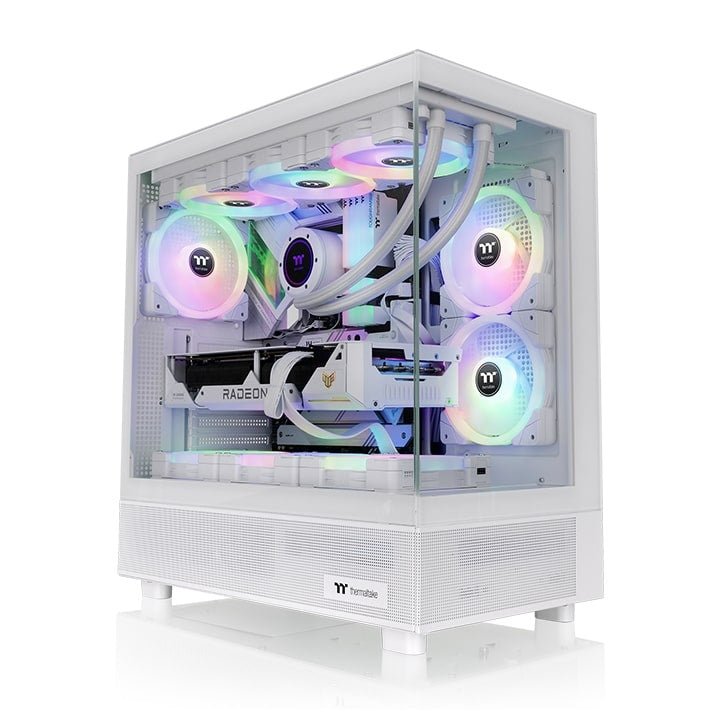 THERMALTAKE View 270 TG ARGB Snow, CASE, White, E-ATX, 1x140mm ARGB Fan, AIO 360mm, air 180mm, GPU 420mm, 2x3.5”, Type-C, U