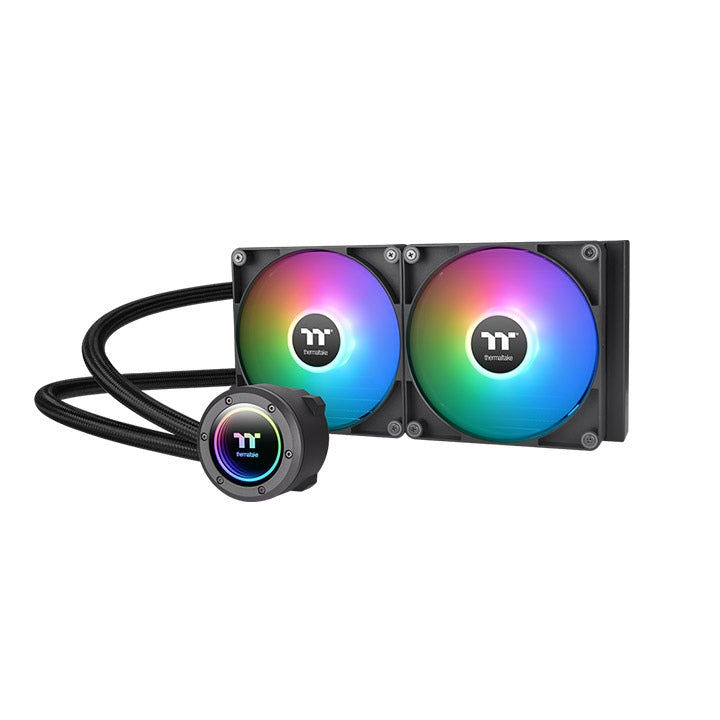 ThermalTake TH280 V2 ARGB Sync, Black Liquid Cooler, 140 ARGB Fan *2, PWM500~1800RPM, 265W, CL-W375-PL14SW-A