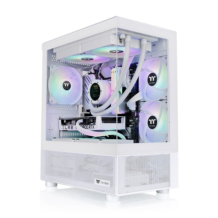 ThermalTake View 170 TG ARGB Snow, White, Tempered Glass, 120mm ARGB Lite White Fan*3, CA-1Z4-00M6WN-00