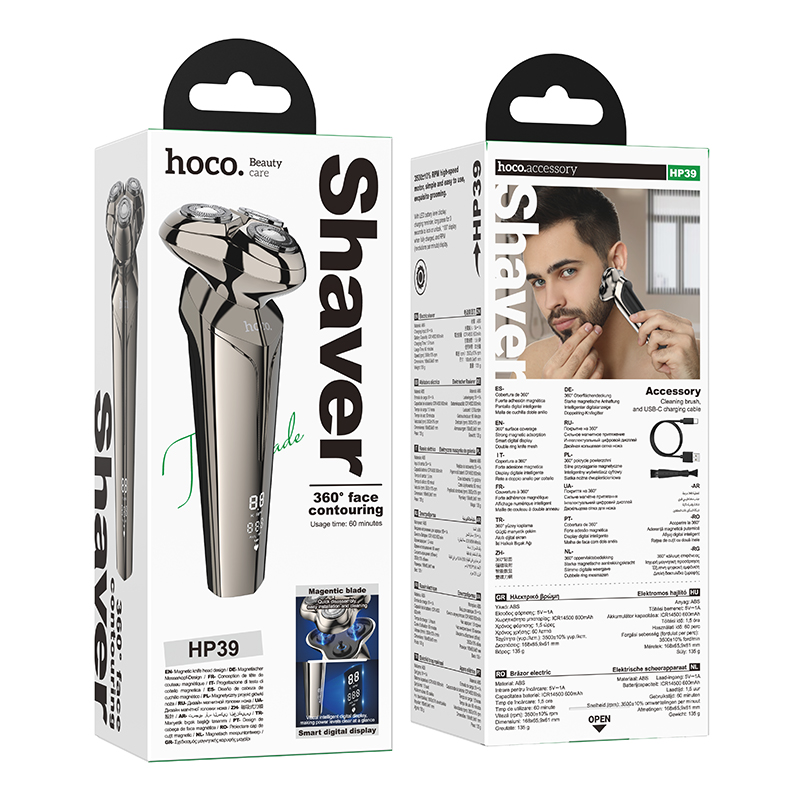 HOCO HP39 – 3-თავიანი ელექტრო საპარსი